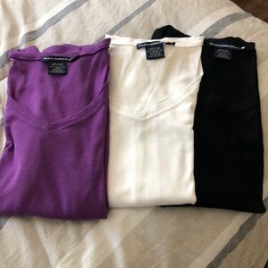 3 NWOT Ralph Lauren long sleeve V neck T shirts